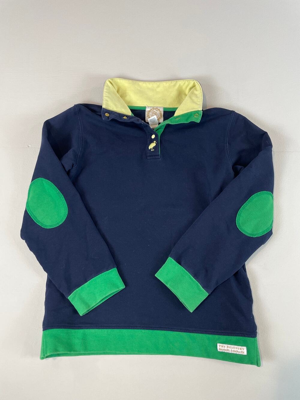 The Beaufort Bonnet Company Size 8 Navy Pullover Sweatshirt with Green Accents